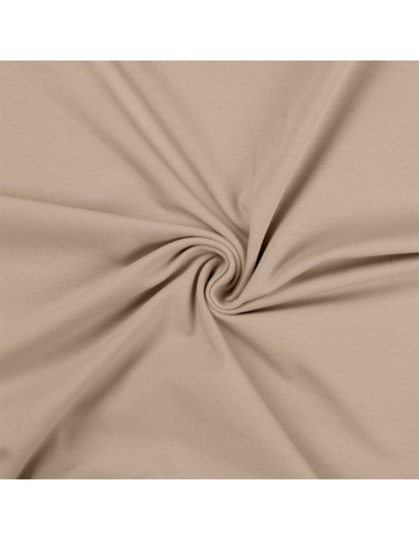 Jersey-Stoff aus Baumwolle - Sandfarben