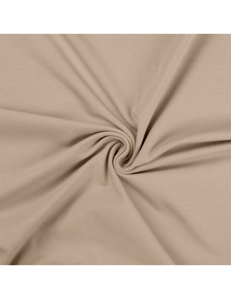 Jersey-Stoff aus Baumwolle - Sandfarben