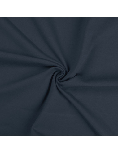 Jersey-Stoff aus Baumwolle - Denimblau