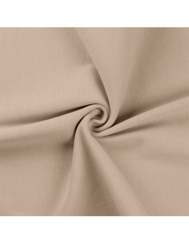 Rippstrick-Jersey-Stoff - Sand