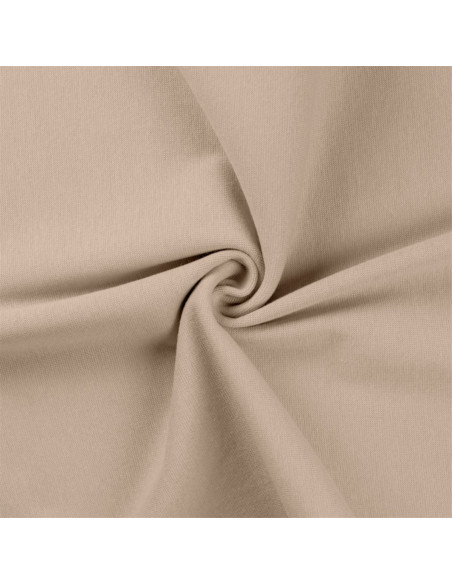 Rippstrick-Jersey-Stoff - Sand