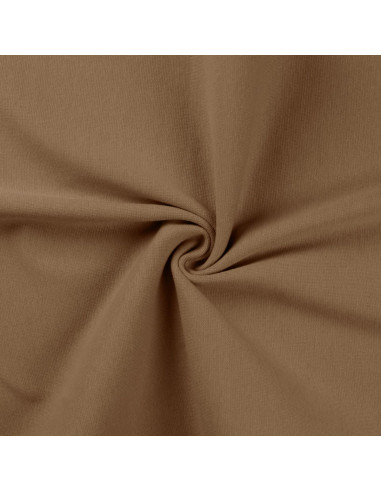 Rippstrick-Jersey-Stoff - Taupe