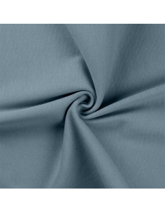 Rippstrick-Jersey-Stoff - Blaugrau