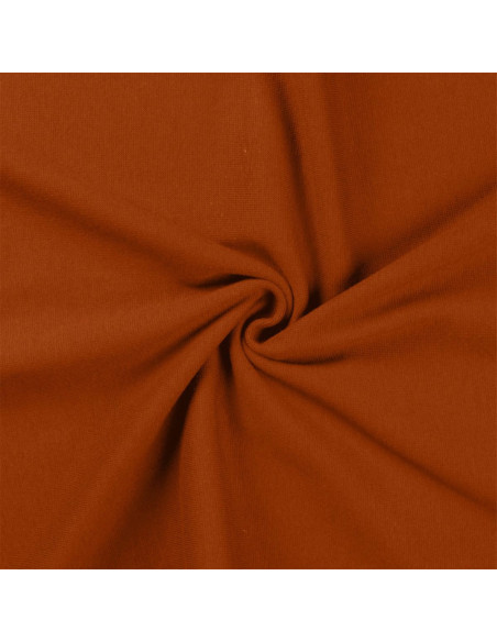 Rippstrick-Jersey-Stoff - Cognac