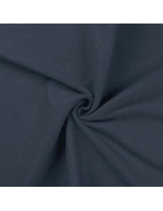 Rippstrick-Jersey-Stoff - Denimblau