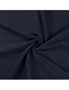 Rippstrick-Jersey-Stoff - Marineblau