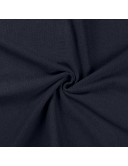 Rippstrick-Jersey-Stoff - Marineblau