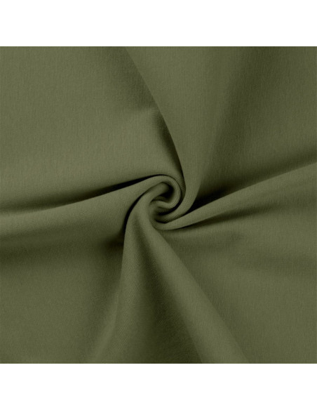 Rippstrick-Jersey-Stoff - Khaki