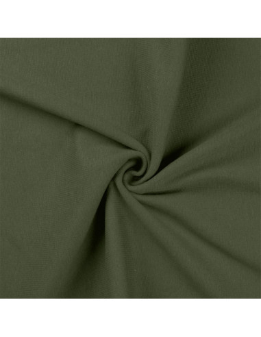 Rippstrick-Jersey-Stoff - Militärgrün