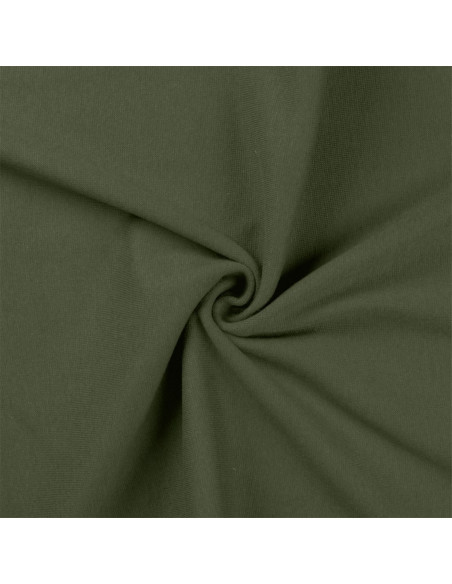 Rippstrick-Jersey-Stoff - Militärgrün