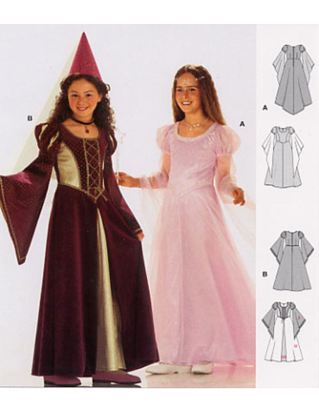 Feen-Kostüm, mittelalterliche Prinzessin - Burda 2463