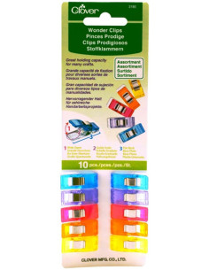 Satz mit 10 Prodige Clover Klammern - Sortiment