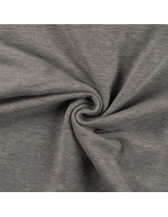Sweatshirtstoff - Hellgrau meliert
