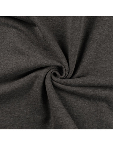 Sweatshirtstoff - Meliertes Grau