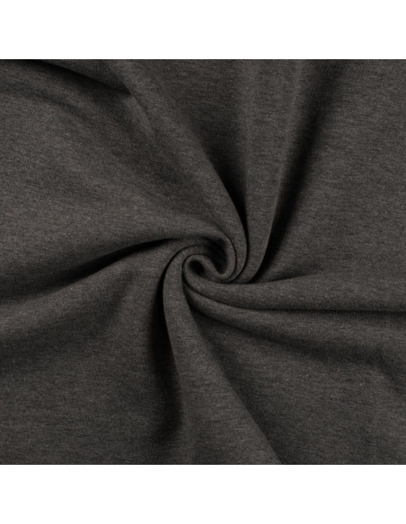 Sweatshirtstoff - Meliertes Grau