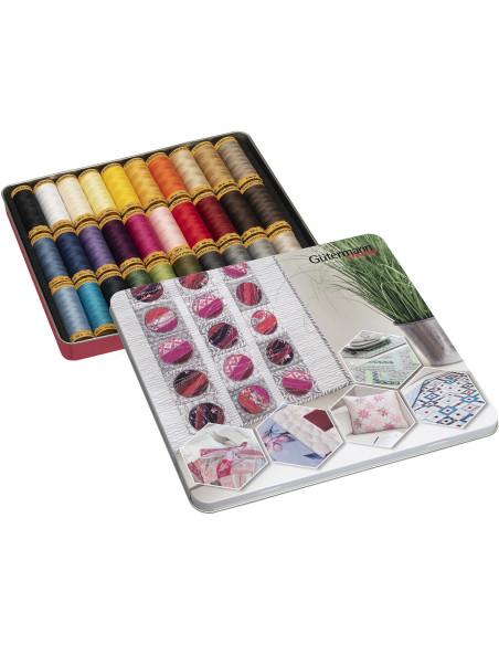 Set mit 30 Nähfäden aus Baumwolle von Gütermann