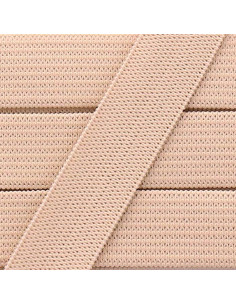Weiches Gummiband 15 mm - Beige