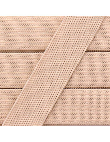 Weiches Gummiband 15 mm - Beige