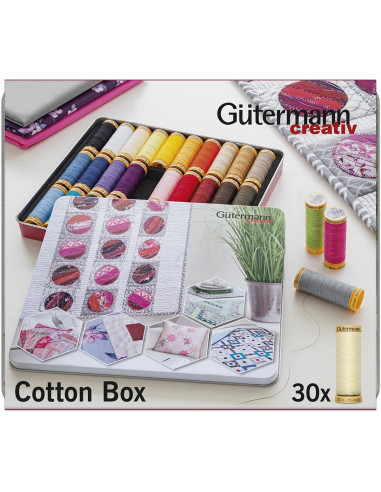 Set mit 30 Nähfäden aus Baumwolle von Gütermann