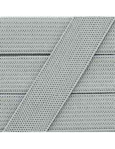 Weiches elastisches Band 15 mm - Hellgrau