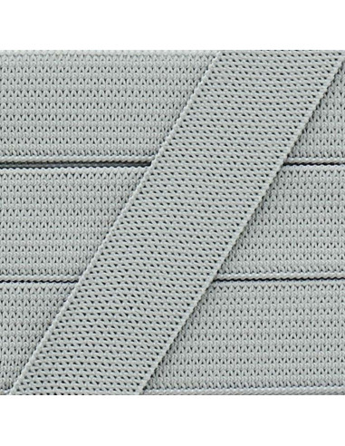 Weiches elastisches Band 15 mm - Hellgrau