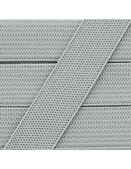 Weiches elastisches Band 15 mm - Hellgrau