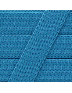 Weiches Gummiband 15 mm - Blau