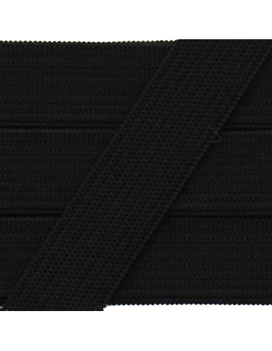 Weiches Gummiband 15 mm - Schwarz