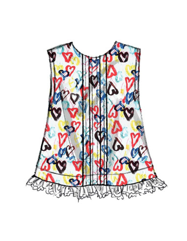 Oberteil- und Windelhöschen-Schnittmuster für Babys - Butterick 6884