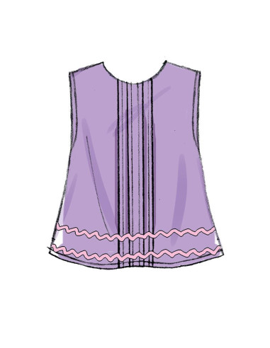 Oberteil- und Windelhöschen-Schnittmuster für Babys - Butterick 6884