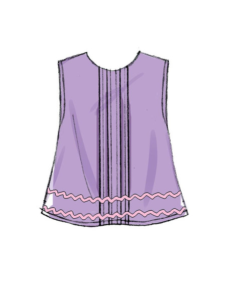 Oberteil- und Windelhöschen-Schnittmuster für Babys - Butterick 6884
