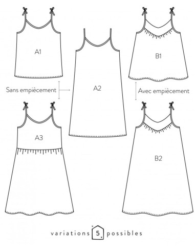 Tanktop- oder Kleidmuster Crépuscule - Atelier Scämmit