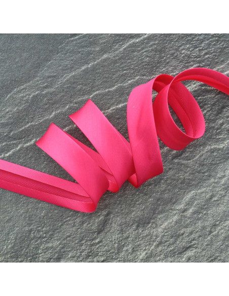 Viskose-Schrägband - Fuchsia