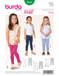 Leggings-Schnittmuster - Burda 9415