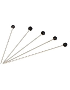 Schachtel mit 100 extra langen schwarzen Glaskopfstecknadeln von Bohin 2