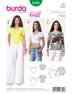 T-Shirt-Schnittmuster - Burda 6820