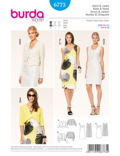 Kleid- und Jackenschnittmuster - Burda 6773