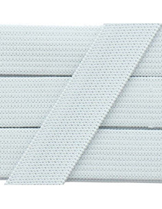 Weiches Gummiband 15 mm - Weiß