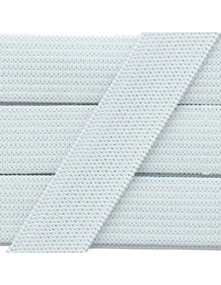 Weiches Gummiband 15 mm - Weiß
