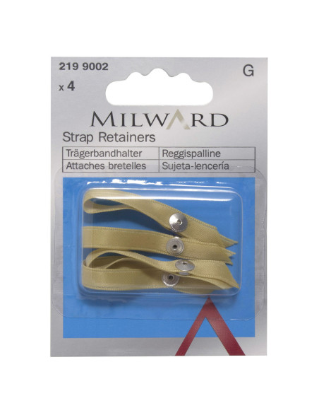 4er-Pack Hosenträger-Clips - Nude