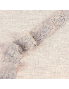 Elastische Spitzenblume - Mittelgrau
