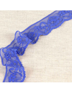 Elastische Spitzenblume - Blauviolett