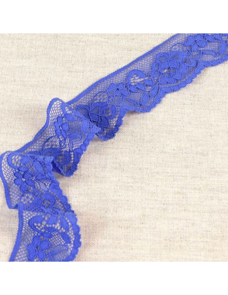 Elastische Spitzenblume - Blauviolett