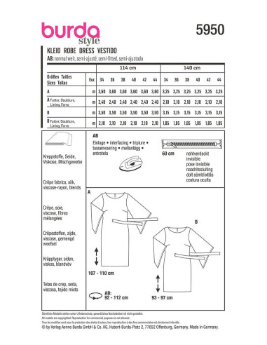Kleidmuster - Burda 5950