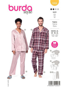 Pyjama-Schnittmuster - Burda 5956