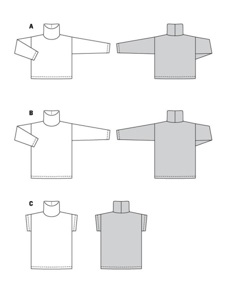 Pullover-Schnittmuster - Burda 5963