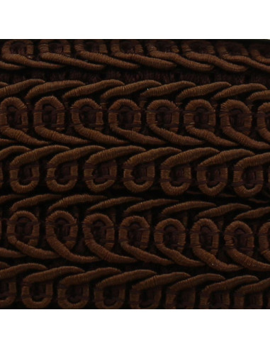 Chanel-Stil Zopfband - Schokolade