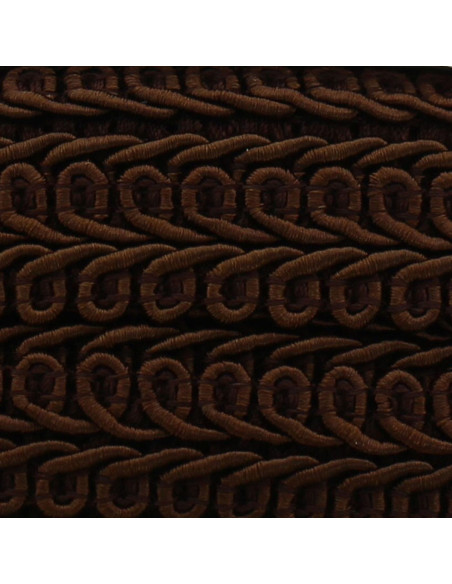 Chanel-Stil Zopfband - Schokolade