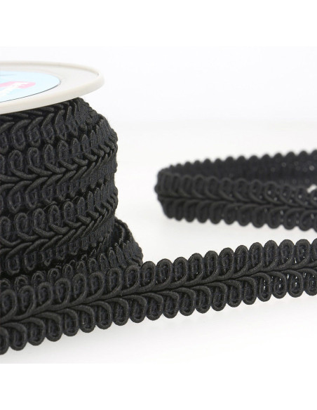Chanel-Stil Zierband - Schwarz