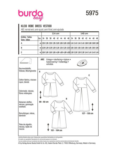 Kleidmuster - Burda 5975